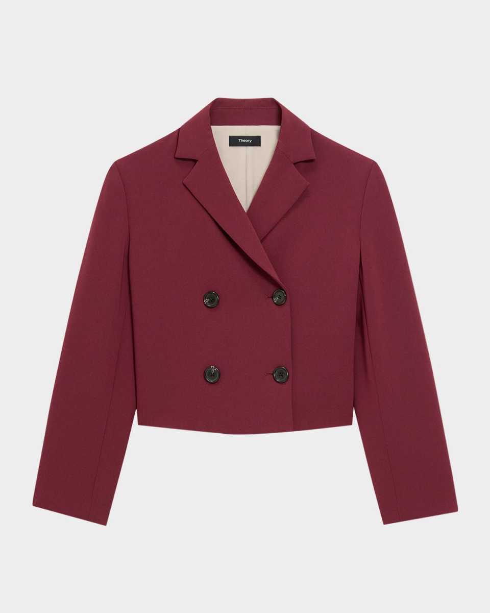 Crop Double-Breasted Jacket